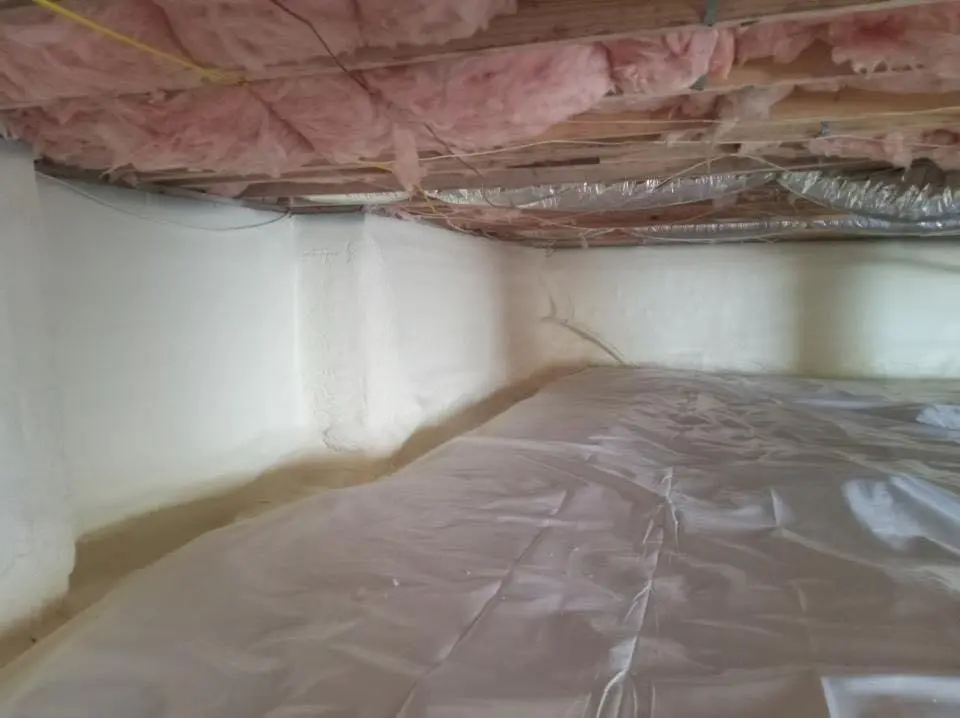 Crawl space encapsulation with closed-cell spray foam for Roof Waterproofing in Silverthorne